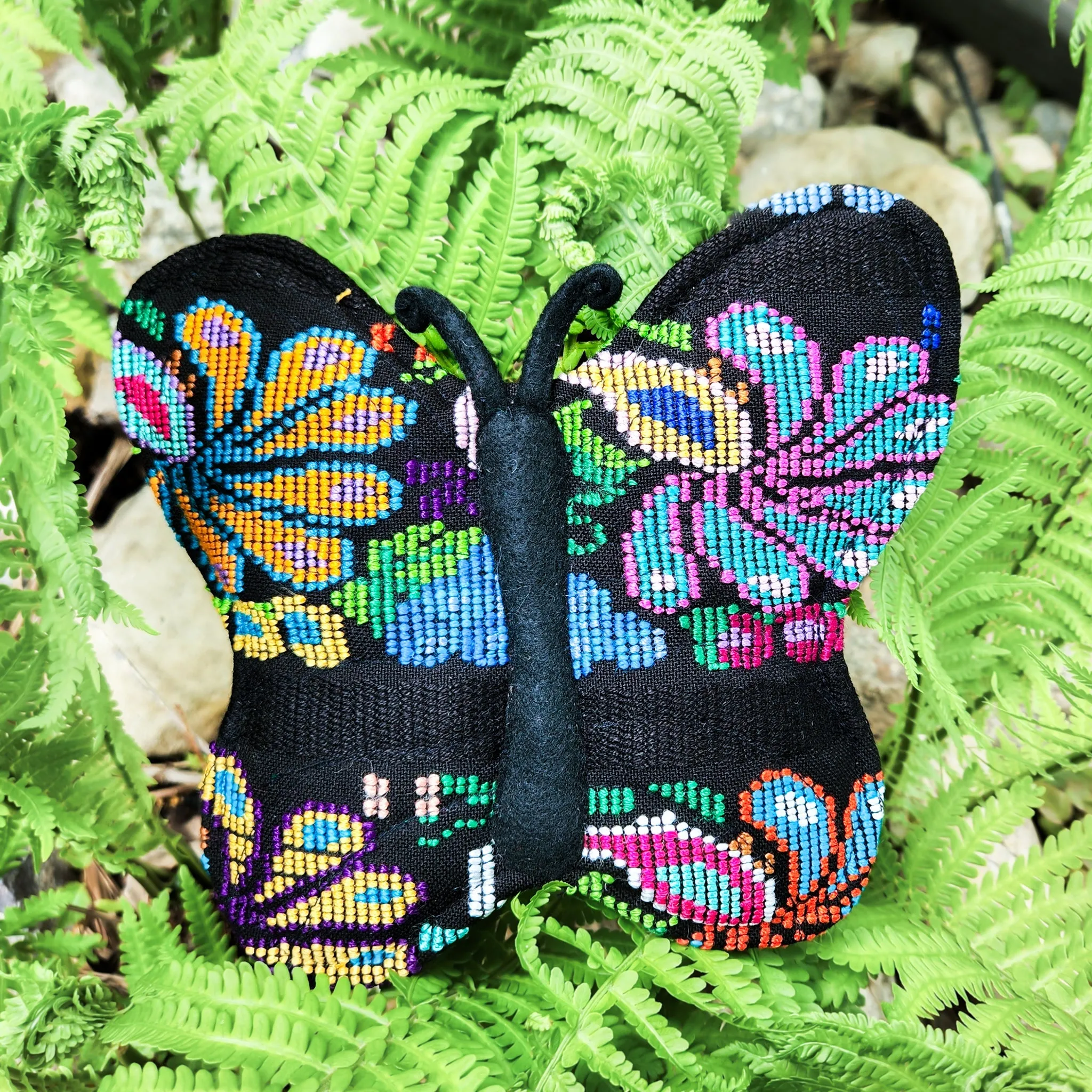 Eco-Friendly Brocade Butterfly Pot Holder