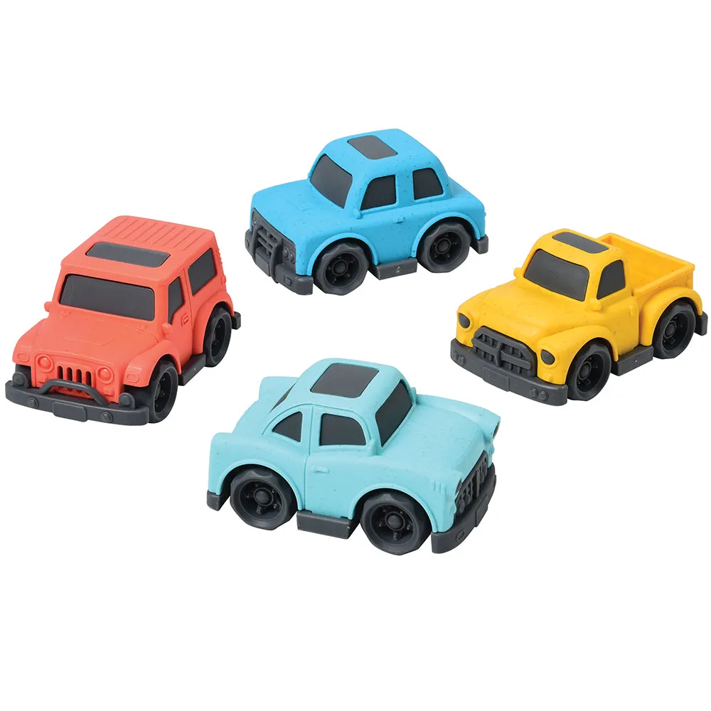 Eco-Friendly Cars | 4-Piece Compostable Vehicle Set