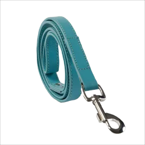 Eco Friendly Leather Dog Lead, Lagoon