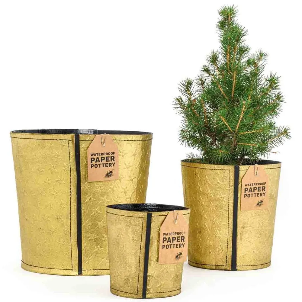 Eco Max Paper Pottery Flexi Plant Pots - Large Size