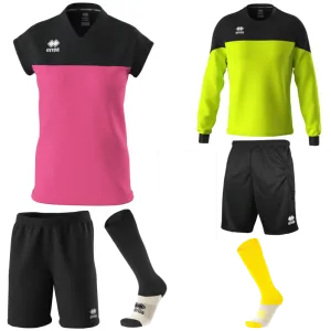 ERREA BESSY WOMENS KIT BUNDLE FUCHSIA FLUO BLACK