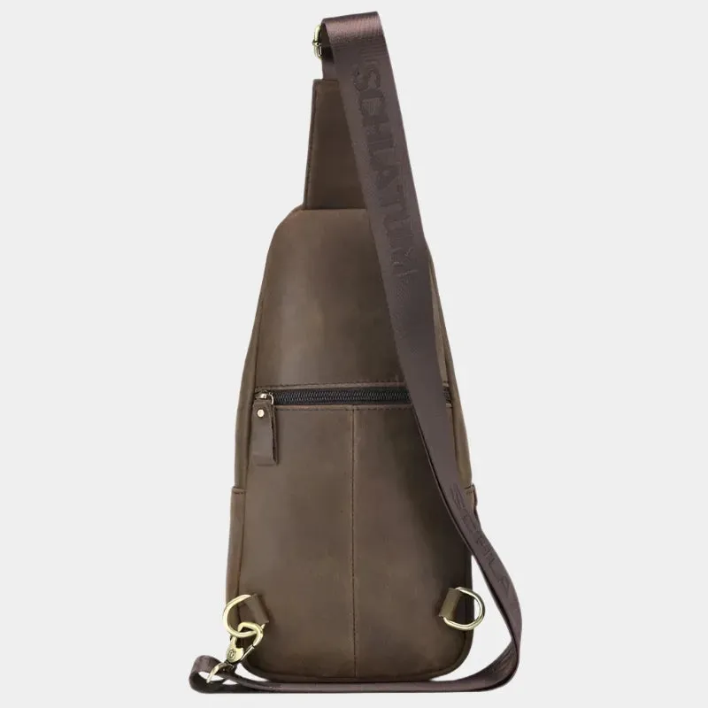 Essential Leather Shoulderbag - Cross & Crown