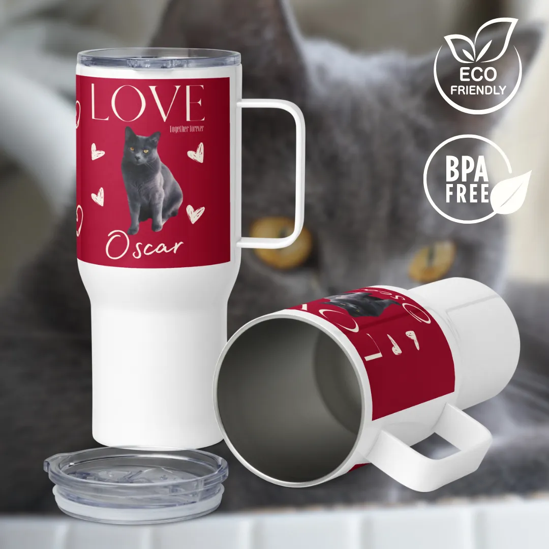 European Shorthair, Travel mug with handle