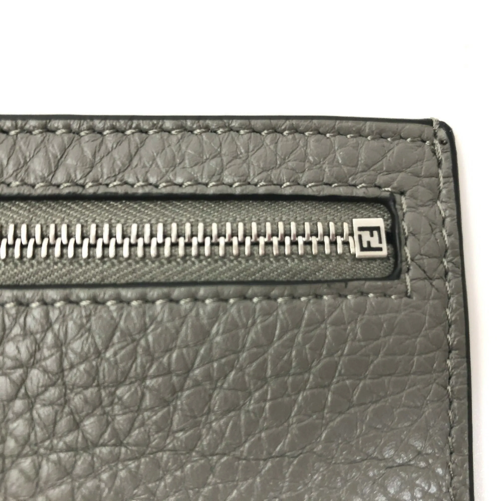 FENDI card case FF baguette coin pass 7M0310 leather men's