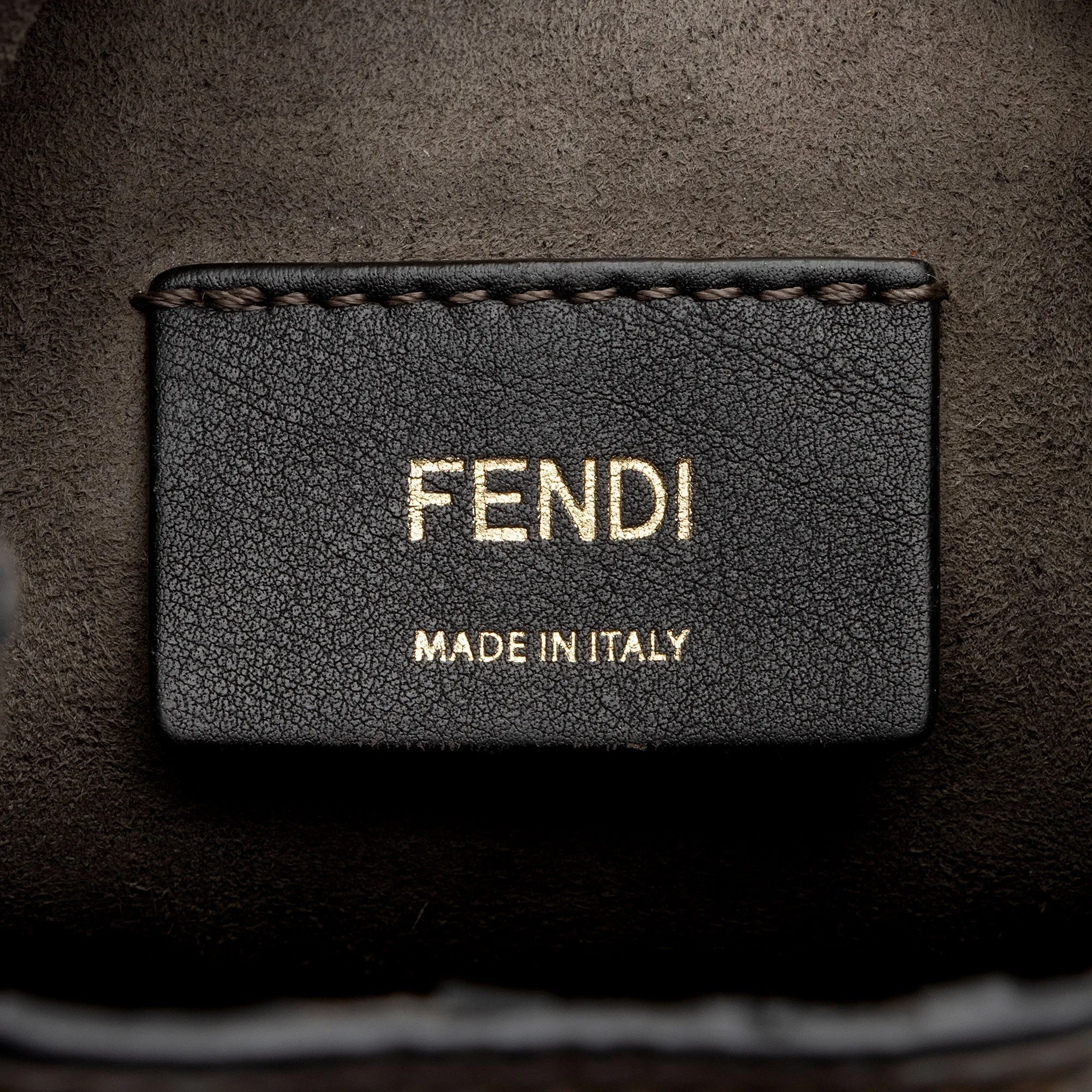 Fendi FF Embossed Calfskin Mon Tresor Mini Bucket Bag (SHF-mo1hOL)