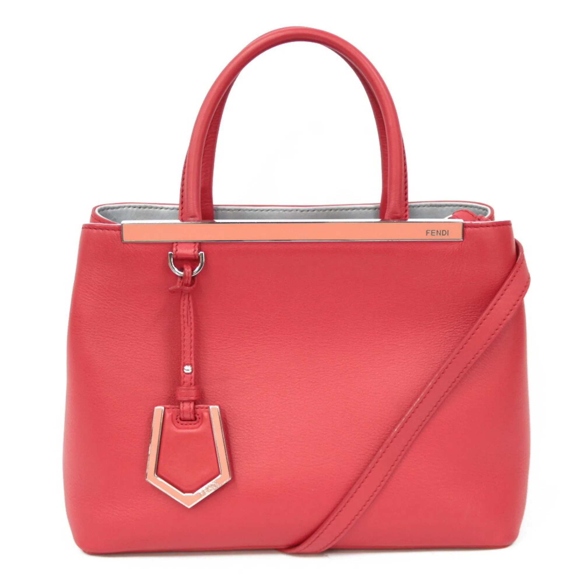 FENDI Shoulder Bag Handbag Toujour Red Ladies