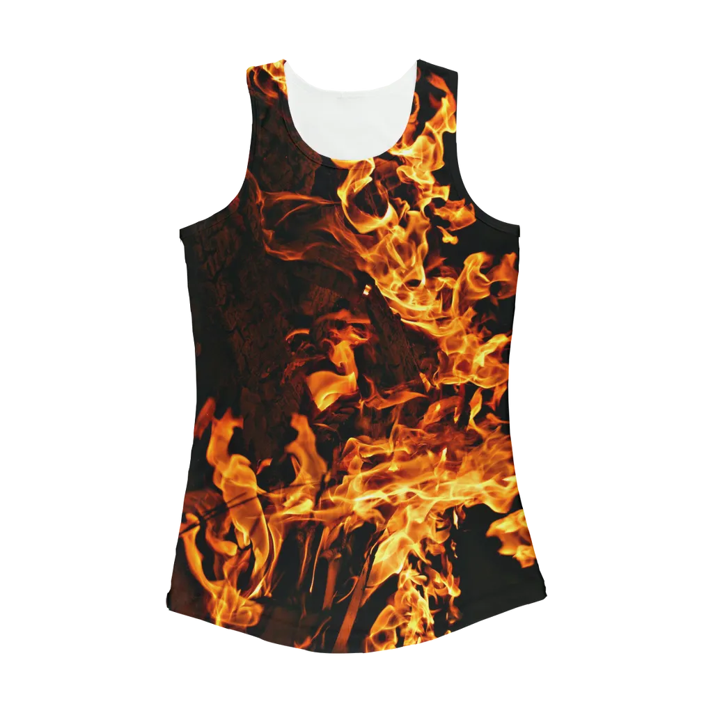 fireflames copy Flames Racerback Women Tank Top