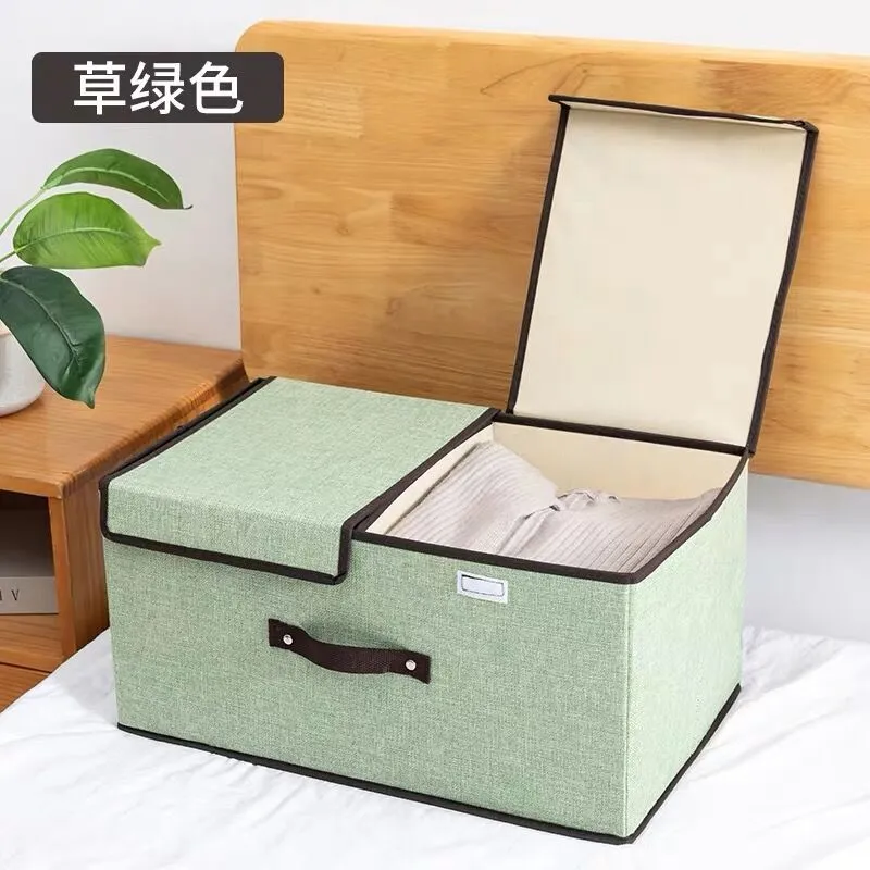 「Flash Sale This Week-30% Off」Storage Box with Double Flip Lid & Handles (19.7'' X 11.8'' X 9.8'')