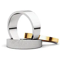 Flat Tapered Wedding Bands (FT)