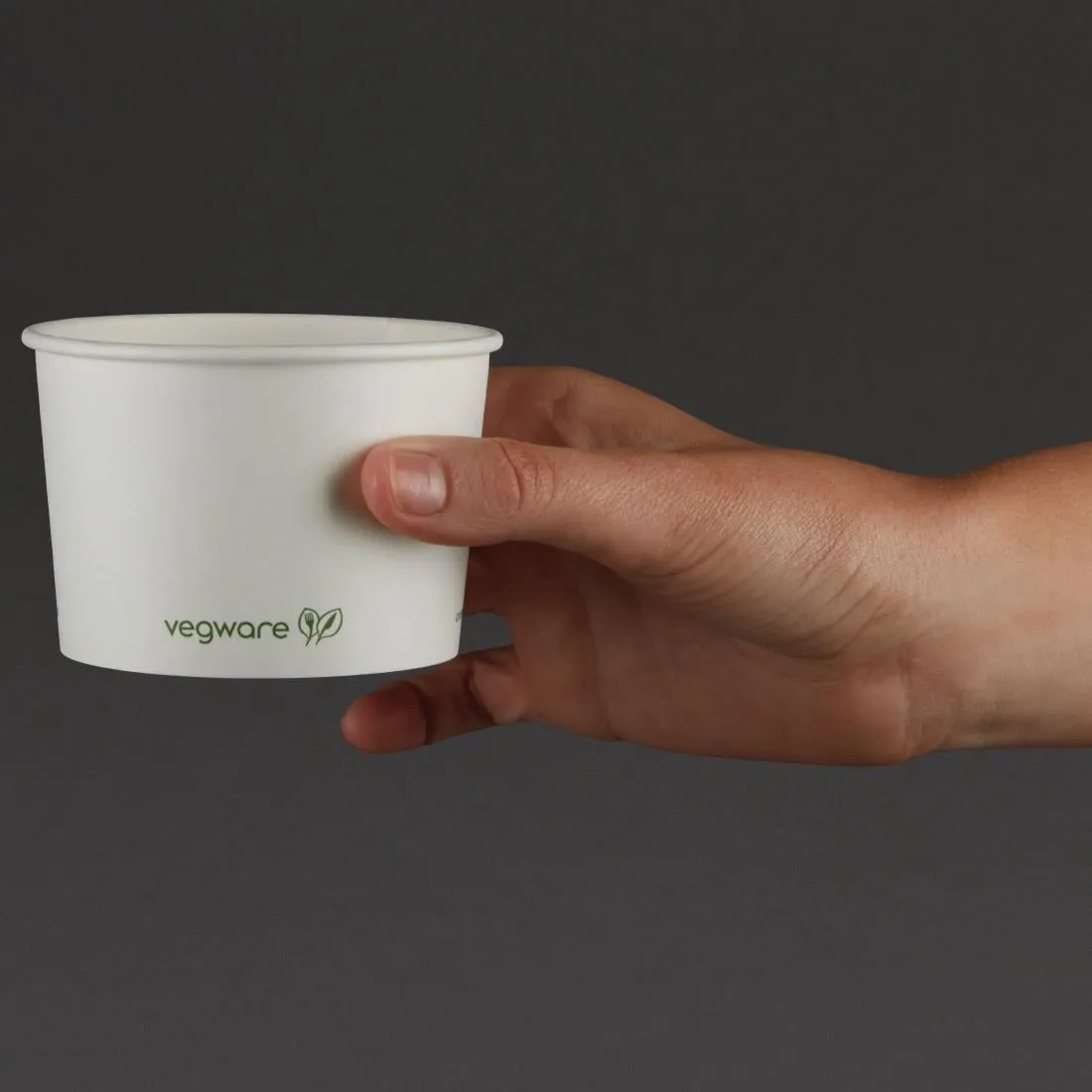 GH027 Vegware Compostable Hot Food Pots 230ml / 8oz (Pack of 1000)