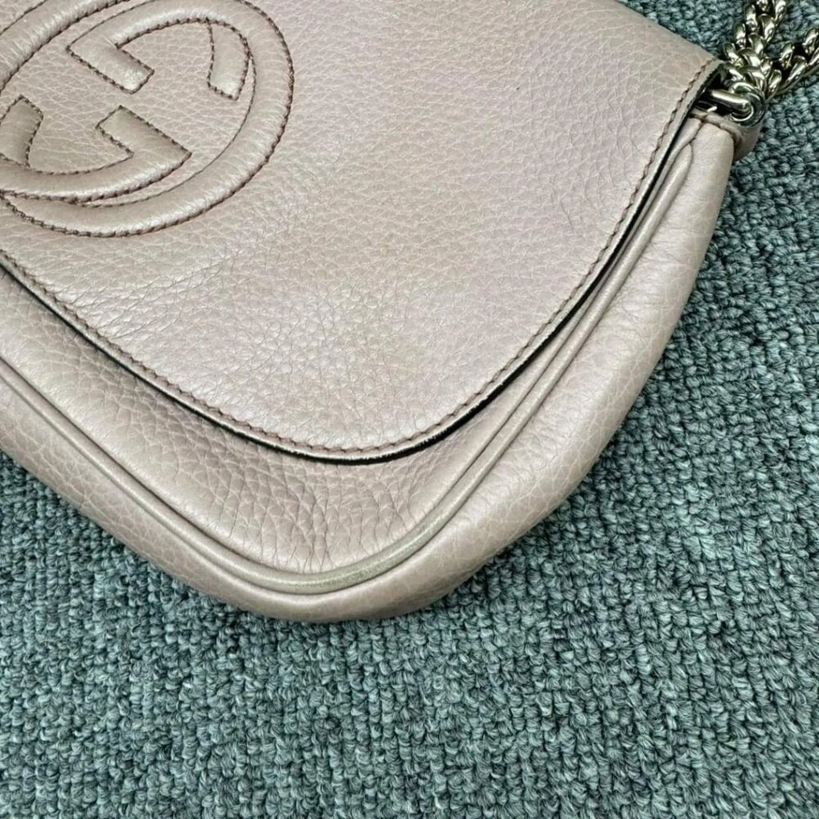 GUCCI Soho Leather Shoulder Bag