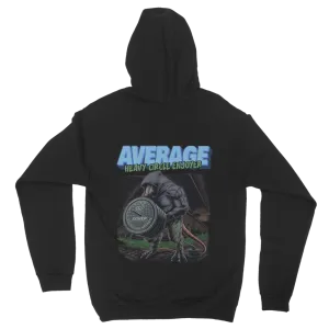 gym rat: average heavy circle enjoyer (back and front print) Hoodie (UK)