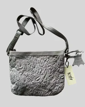 Harper-Leather Bag-Grey