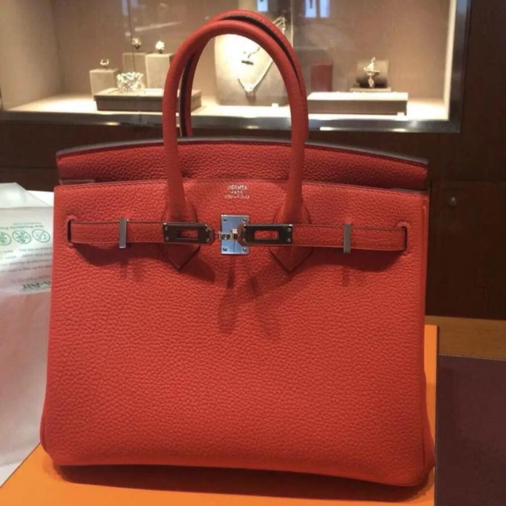 Hermès Birkin 25 Capucine Togo Palladium Hardware PHW