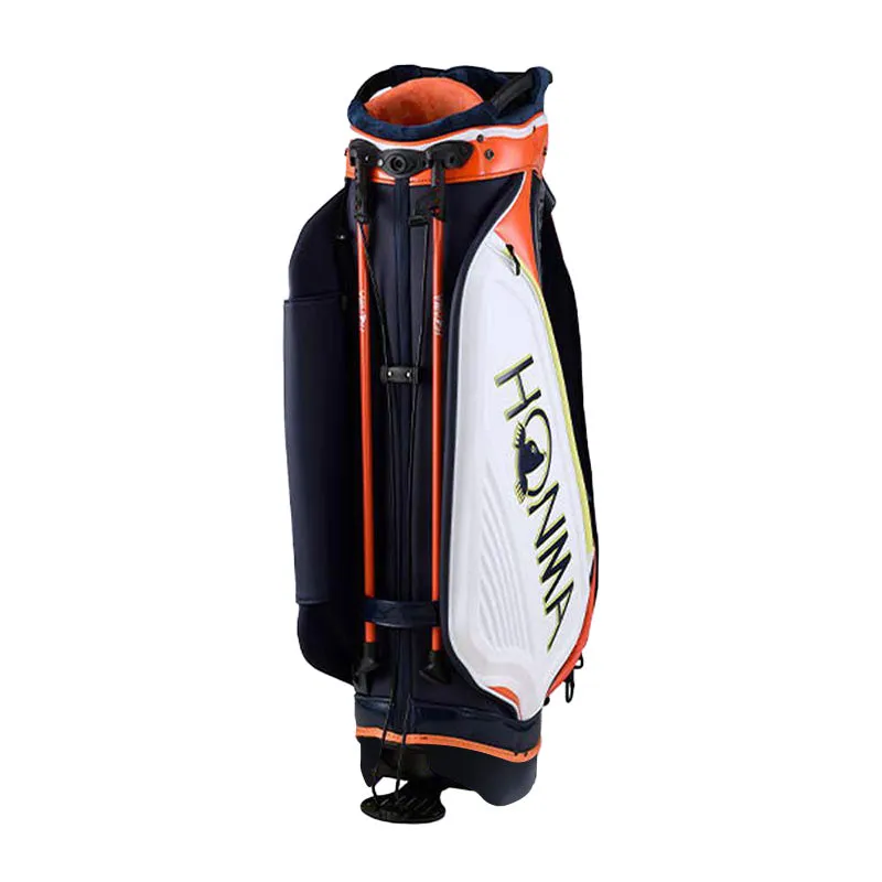 HONMA 9.5" Pro Stand Bag (White/Orange)