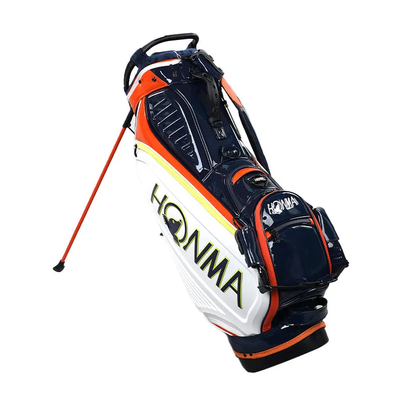 HONMA 9.5" Pro Stand Bag (White/Orange)