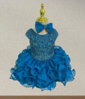 Infant/Toddler/Baby Girl/Baby Miss/Kids Stunning Pageant Dress