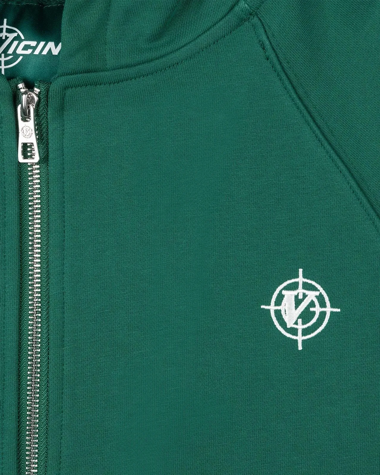 INSIDE OUT ZIP HOODIE FORREST GREEN