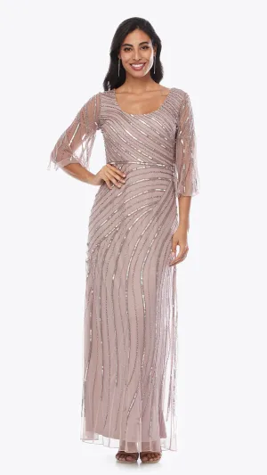 Jesse Harper Stunning Sequined Long Dress