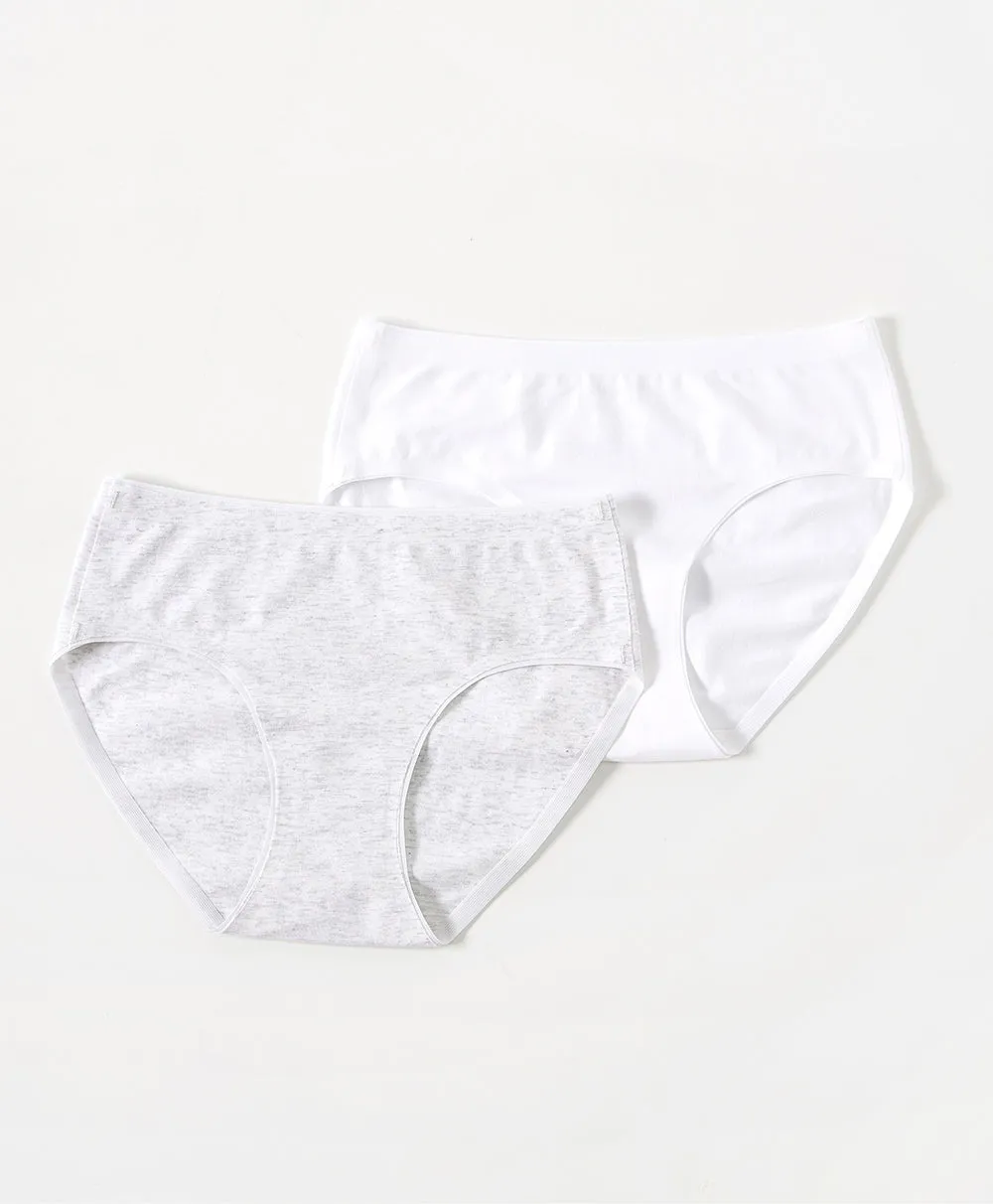 Junior Cotton Seamless Girl Mini 2-pack Panties