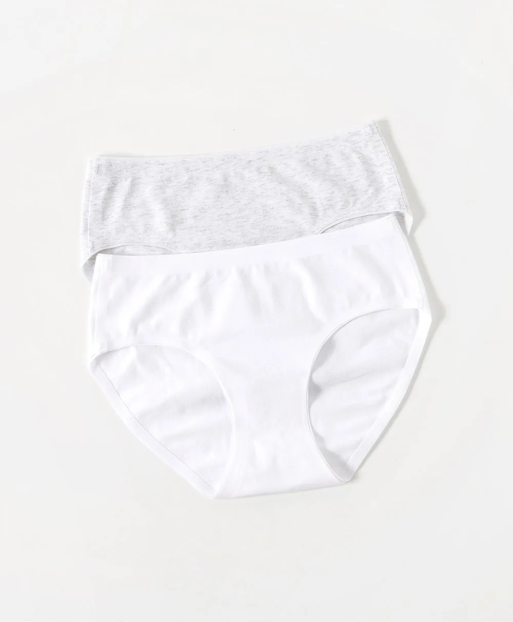 Junior Cotton Seamless Girl Mini 2-pack Panties