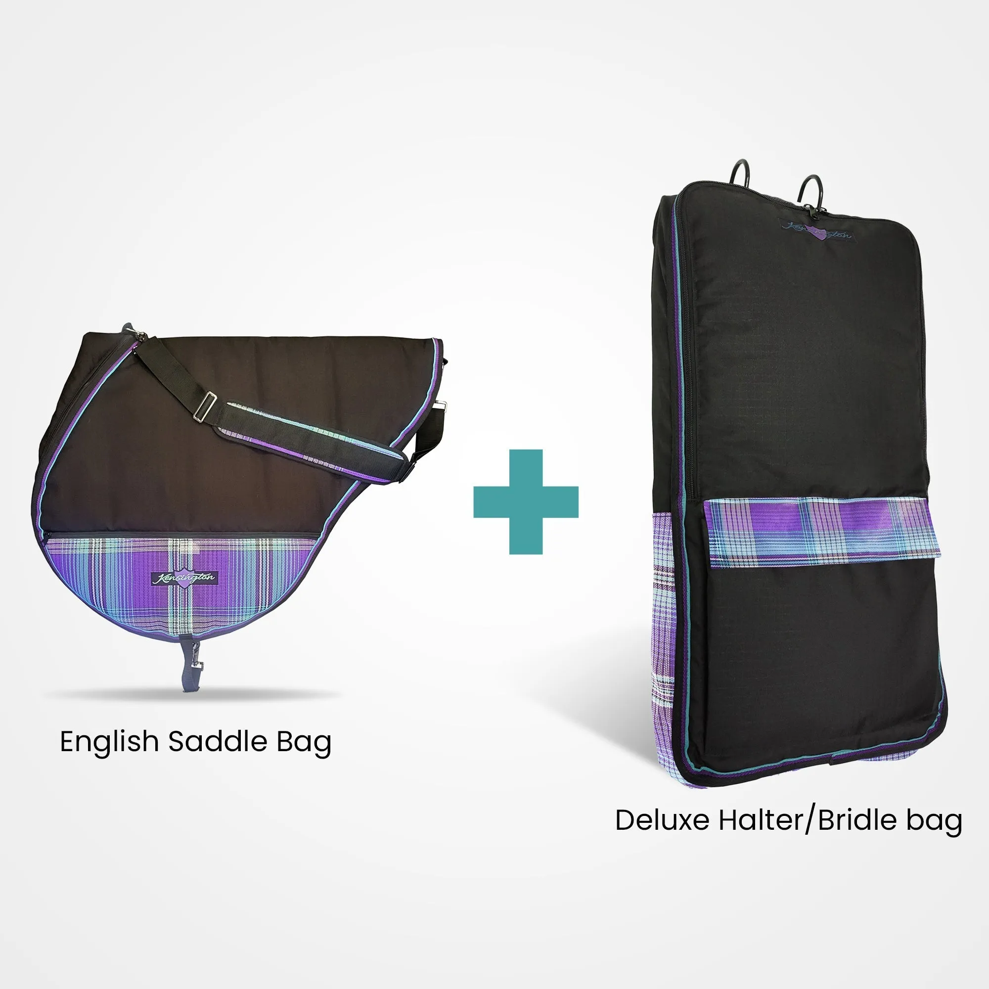 Kensington Bundle - English Saddle Bag & Deluxe Halter/Bridle Bag