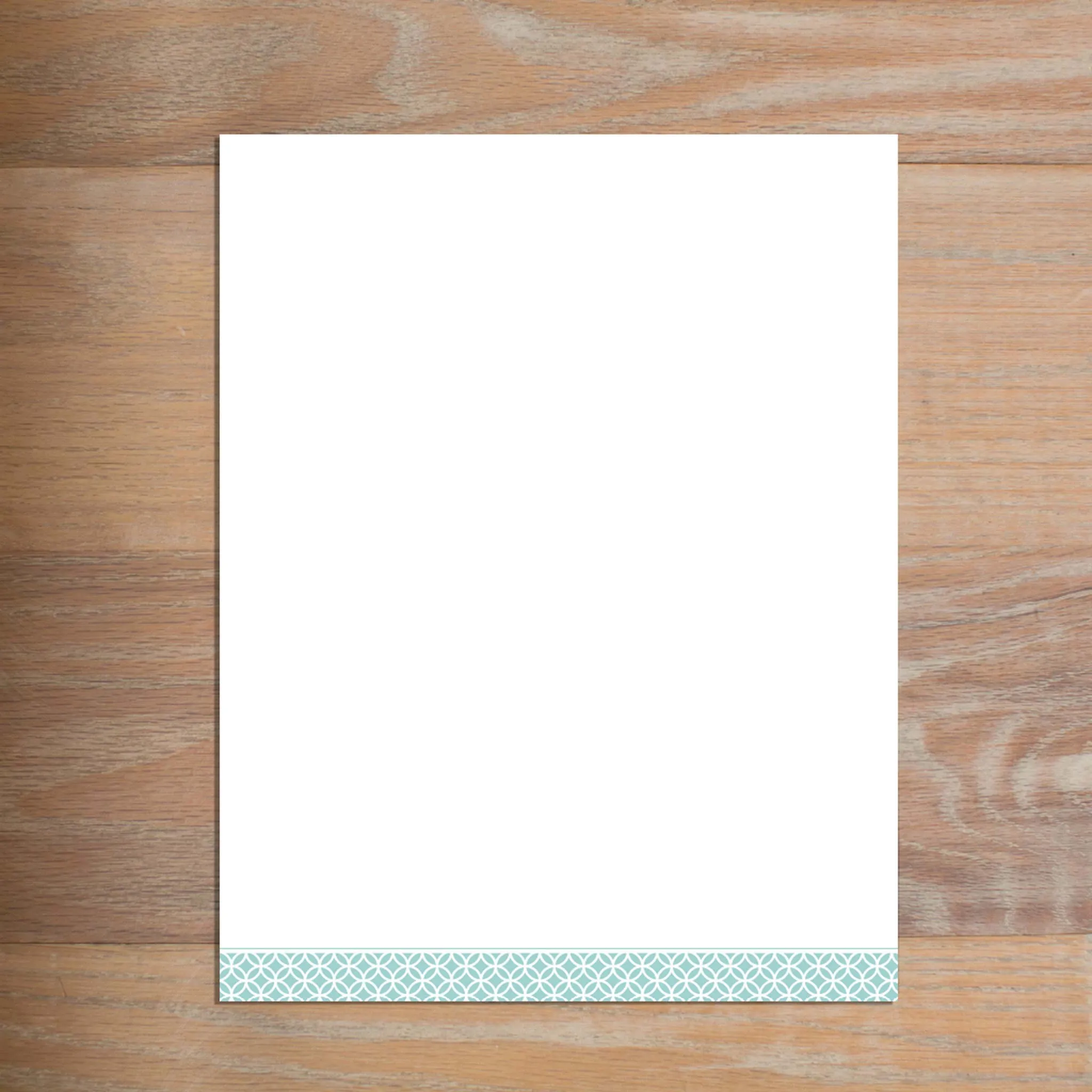 Lattice Monogram Custom Letterhead