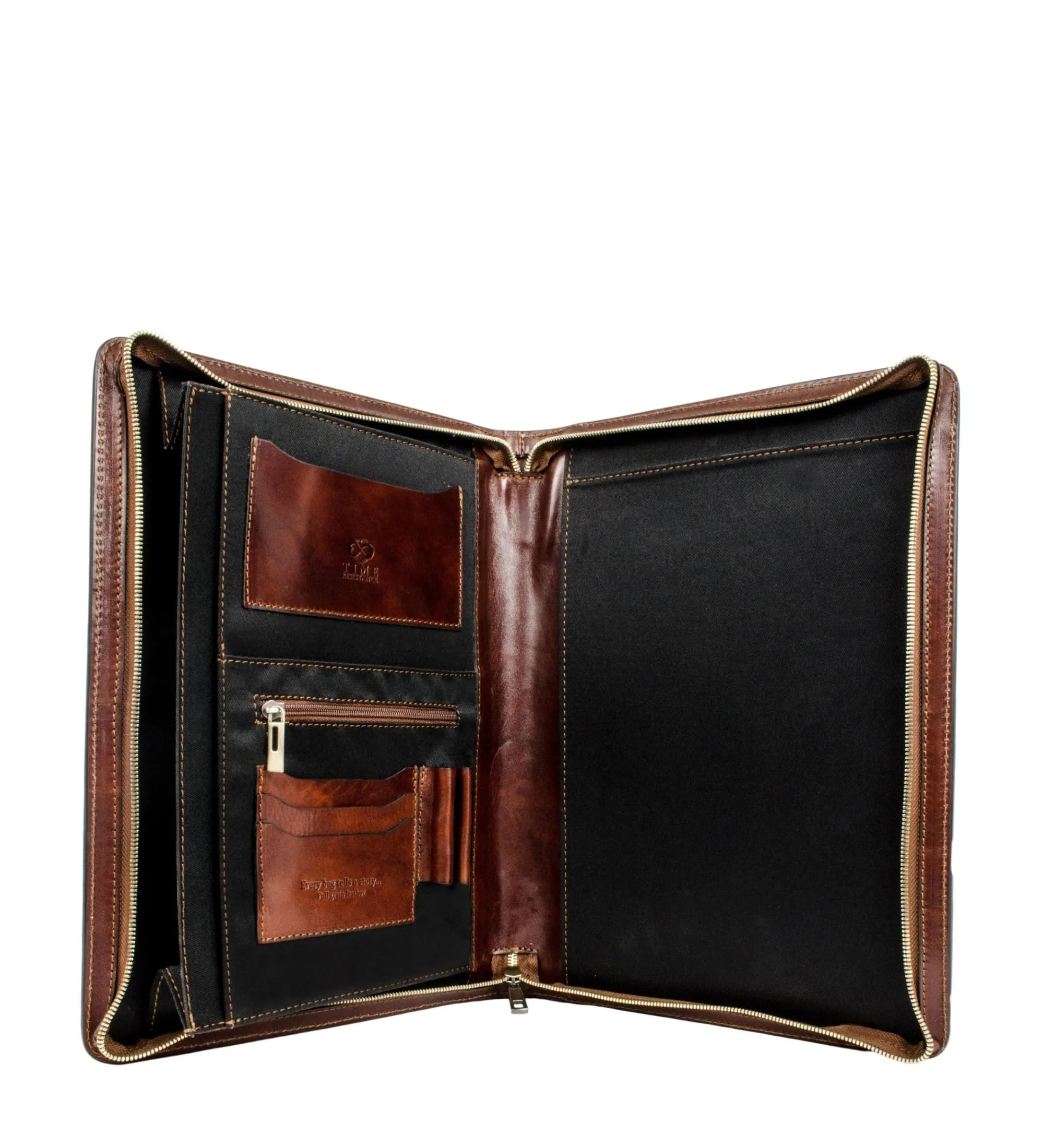 Leather A4 Documents Folder Organizer - Candide