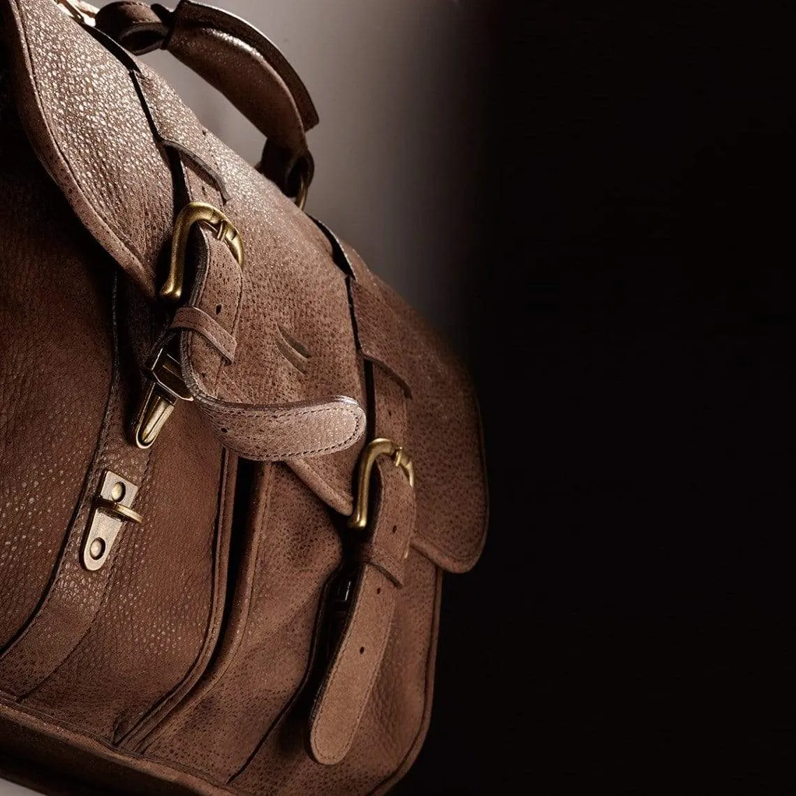 Leather flight bag