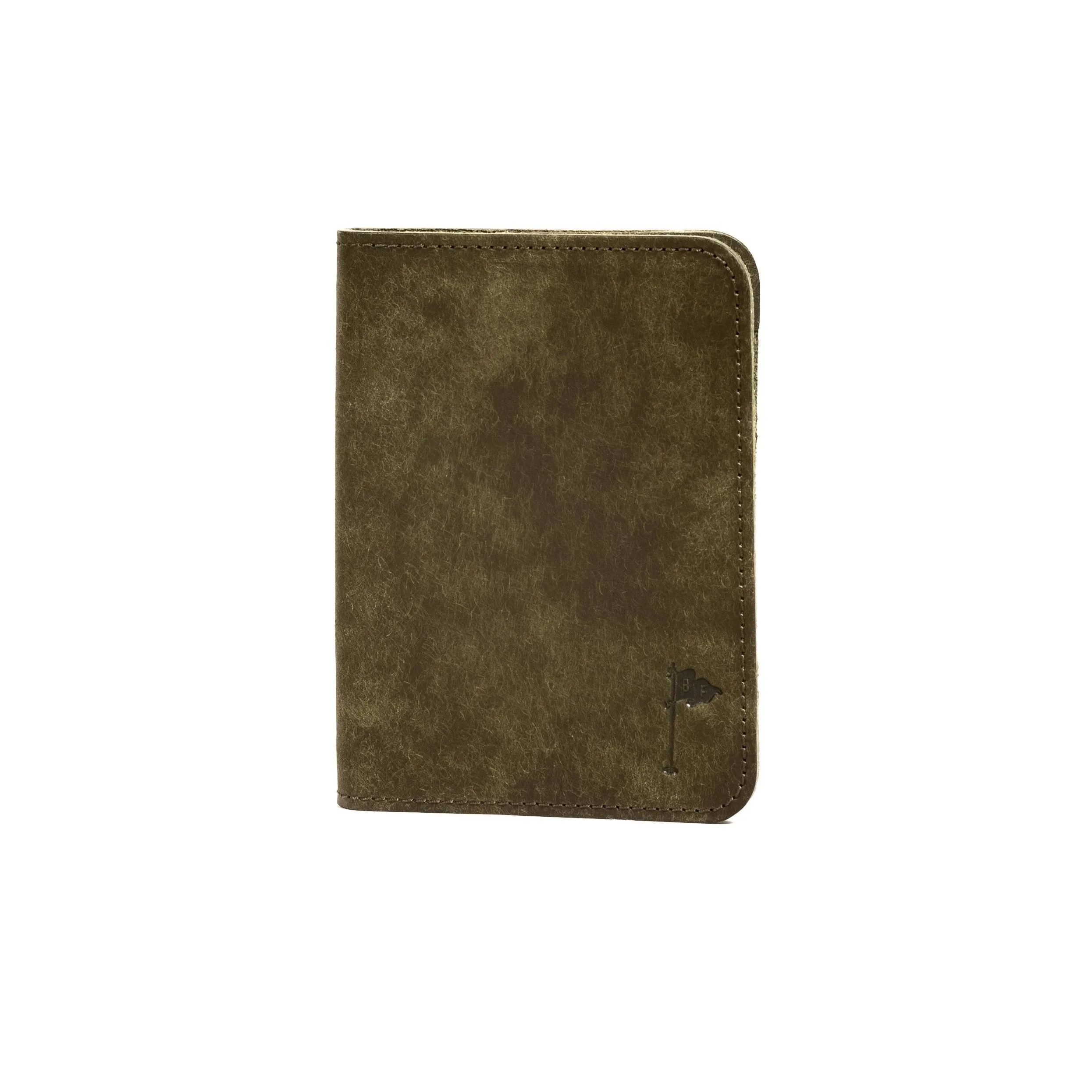 Leather Minimalist Golf Scorecard Holder in Olive