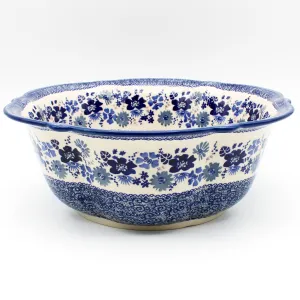 Lg Retro Bowl in Stunning Blue