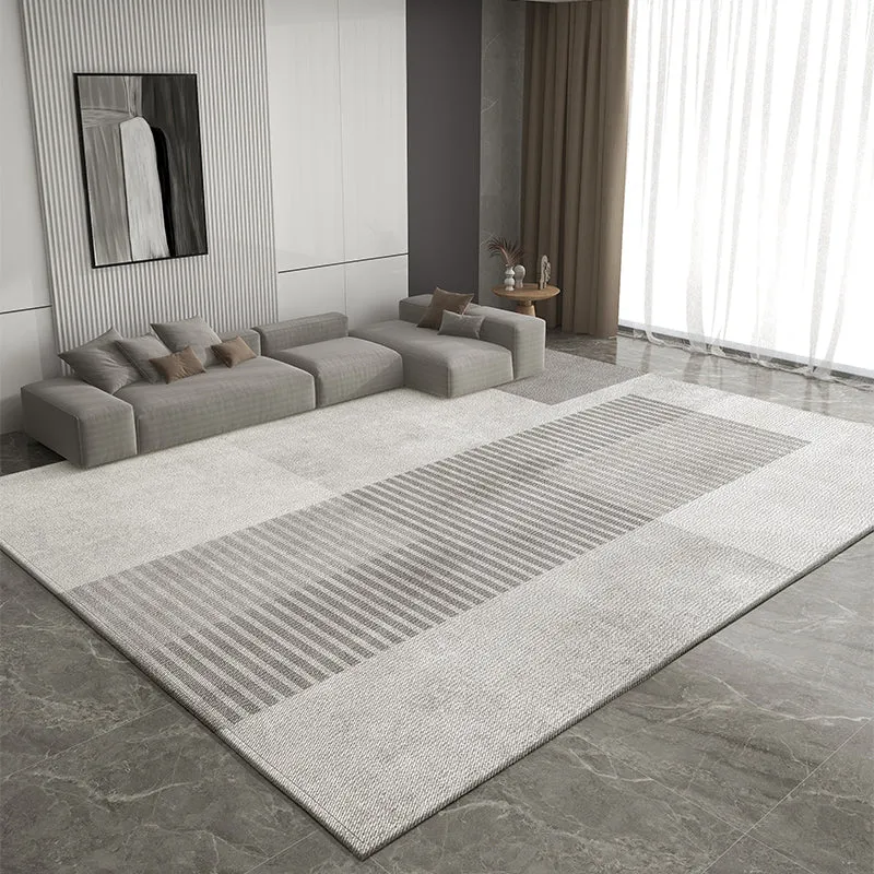 Living Room Modern Rugs, Dining Room Geometric Modern Rugs, Bedroom Modern Rugs, Extra Large Gray Contemporary Modern Rugs for Office