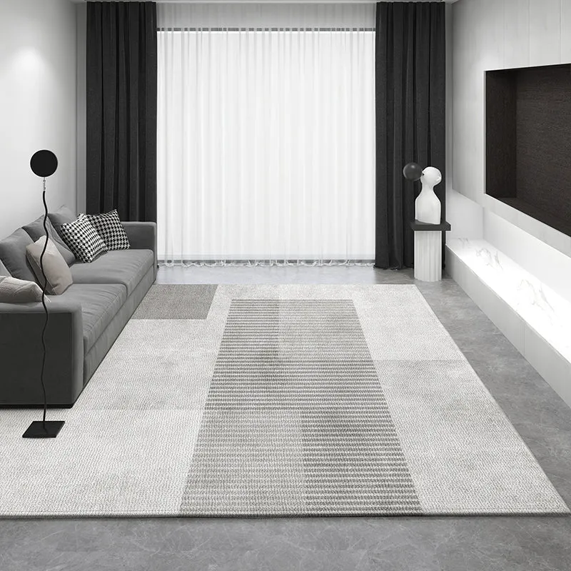 Living Room Modern Rugs, Dining Room Geometric Modern Rugs, Bedroom Modern Rugs, Extra Large Gray Contemporary Modern Rugs for Office