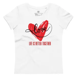 Love, Women's fitted eco tee