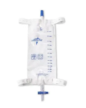 Medline Leg Bag with Slide Drain and Leg Straps 20oz - 1 Each