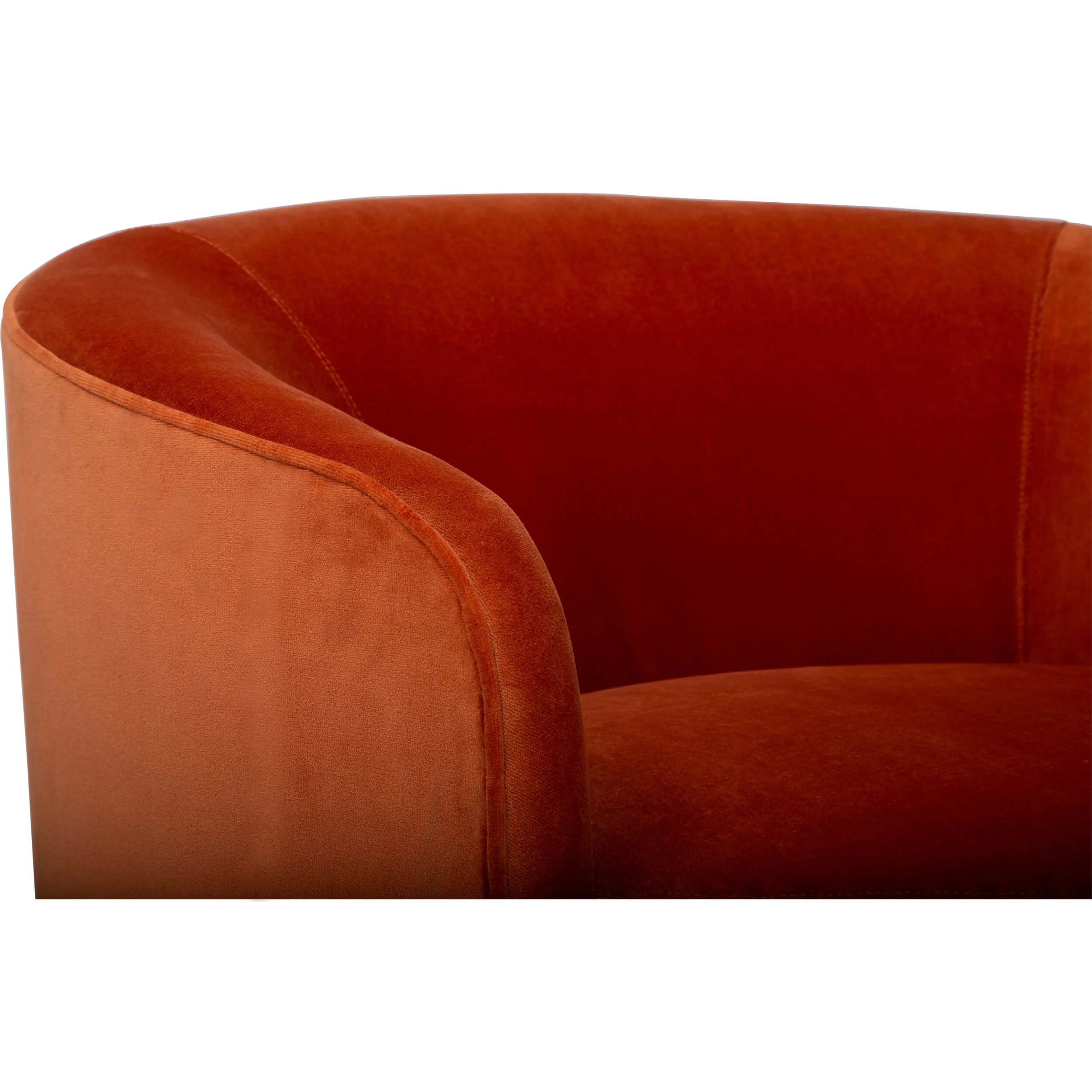 Mika Swivel Chair, Vance Pumpkin