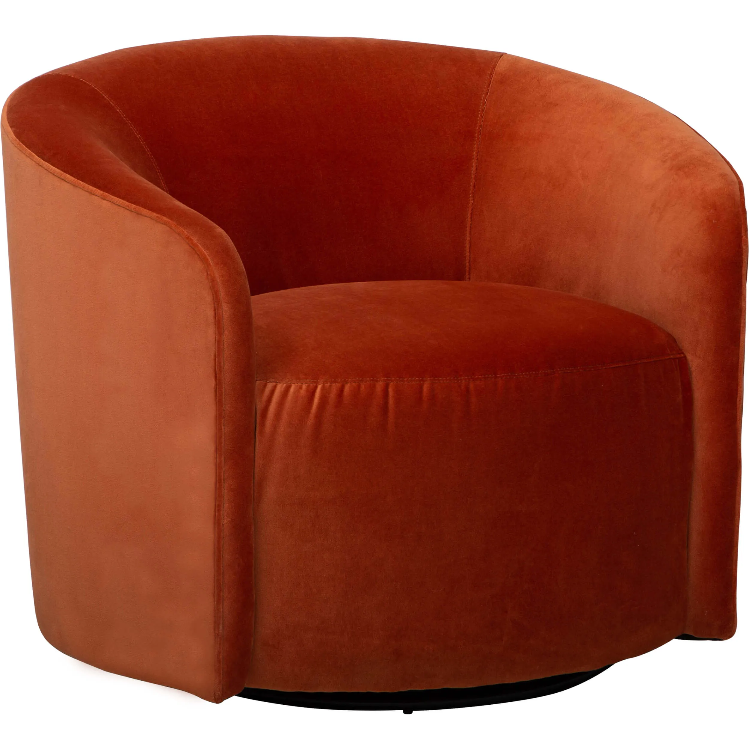 Mika Swivel Chair, Vance Pumpkin