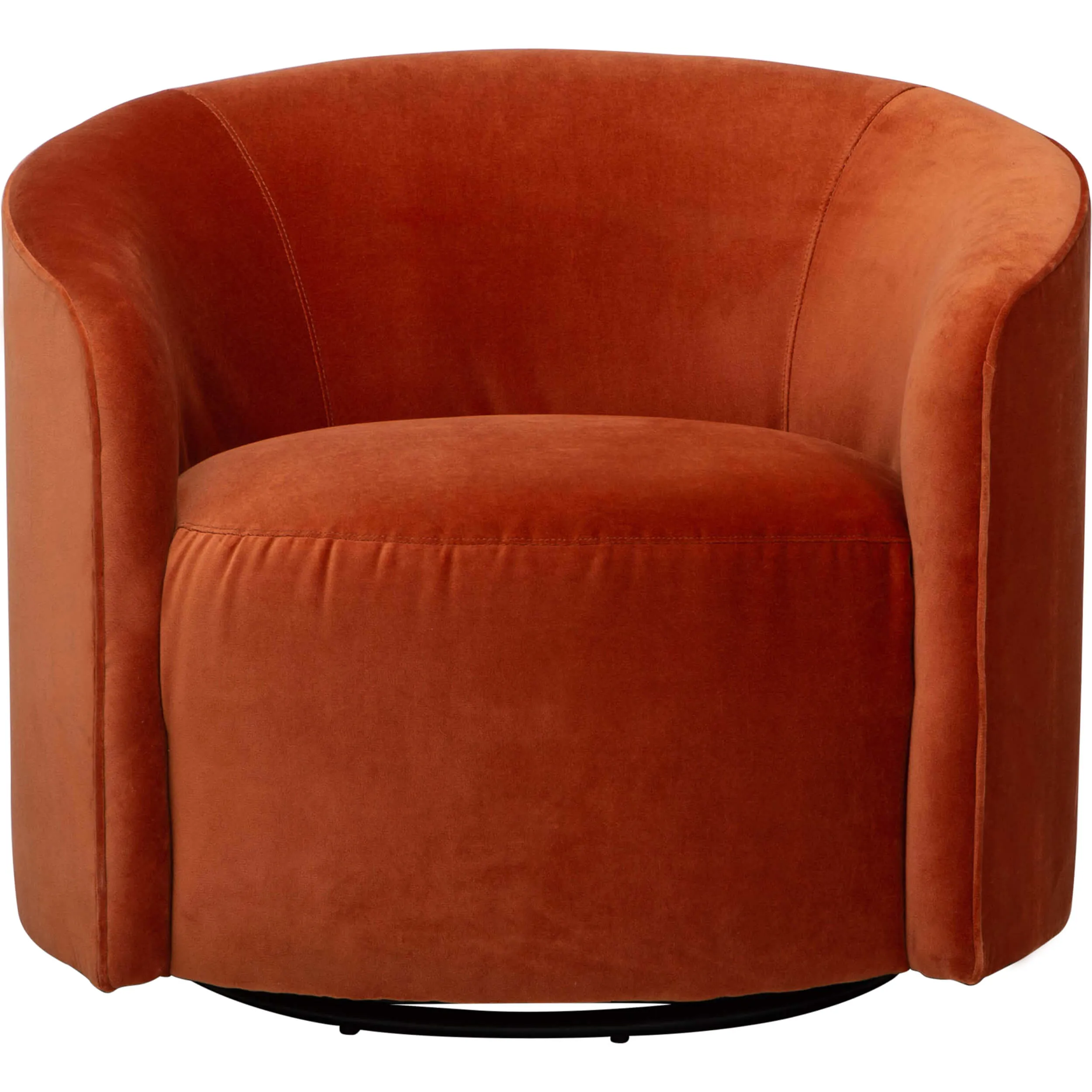 Mika Swivel Chair, Vance Pumpkin