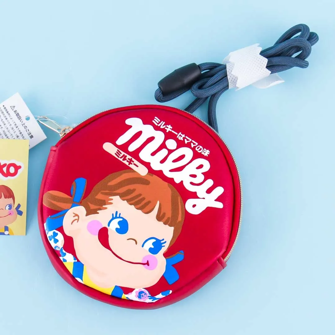 Milky Peko-Chan Round Shoulder Bag