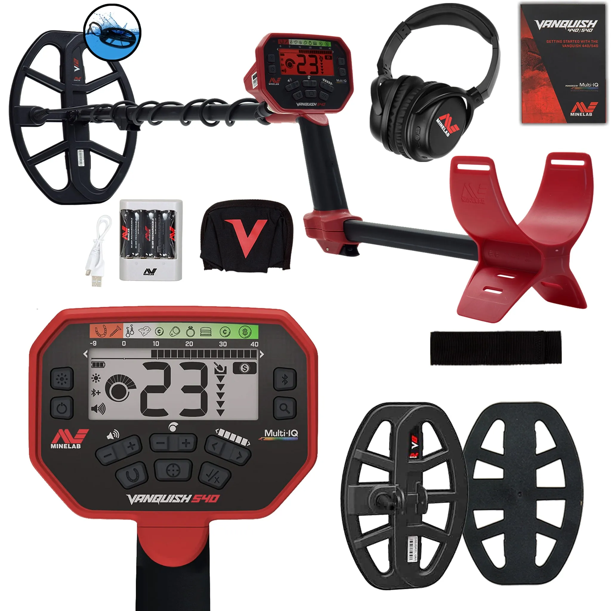 Minelab VANQUISH 540 Pro Pack Metal Detector Starter Package - PKSD