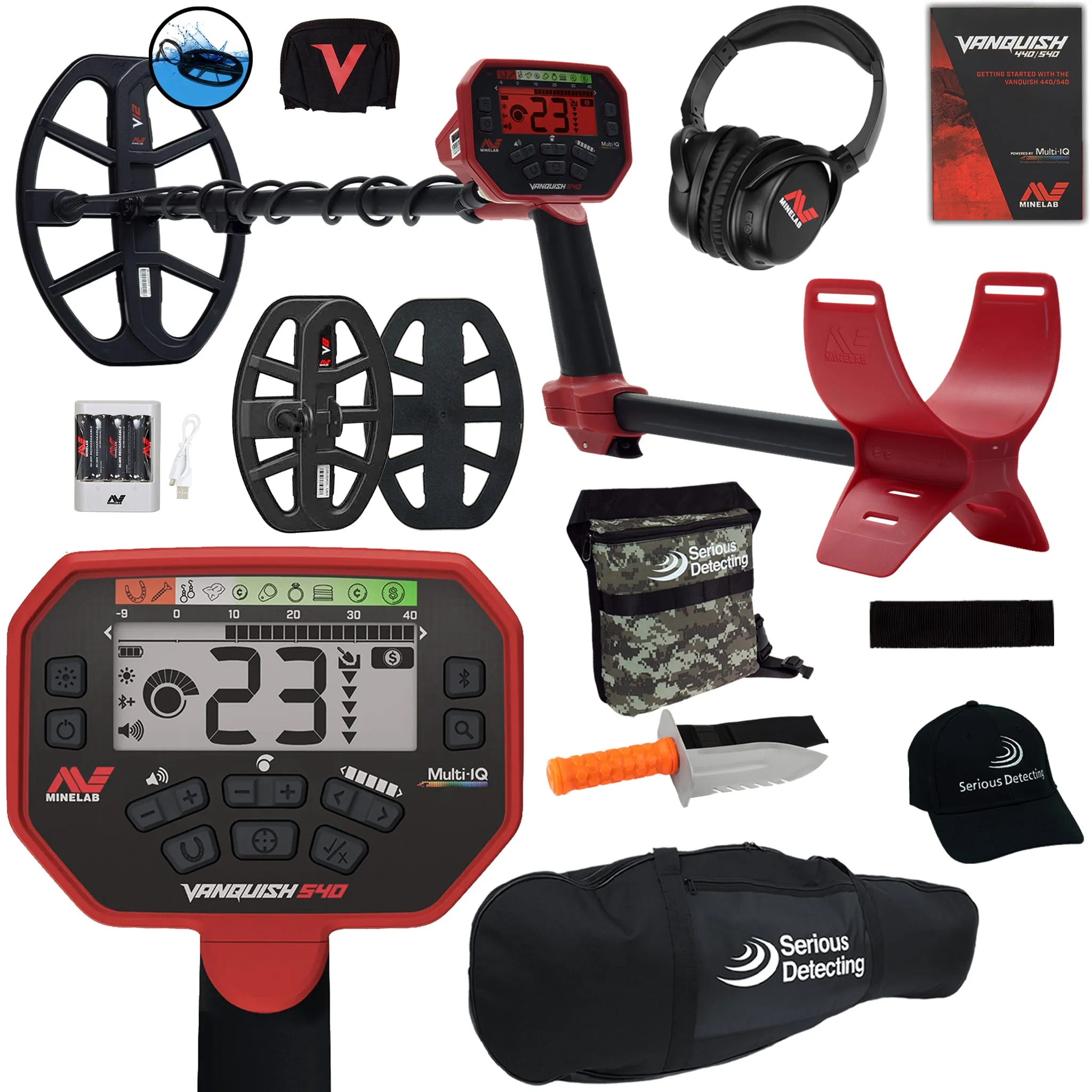 Minelab VANQUISH 540 Pro Pack Metal Detector Starter Package - PKSD