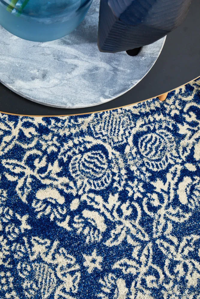 Mirage Gwyneth Stunning Transitional Navy Rug