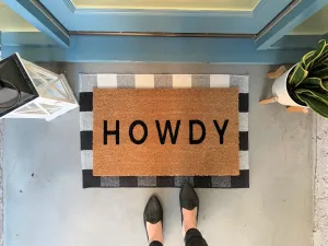 Modern HOWDY Doormat