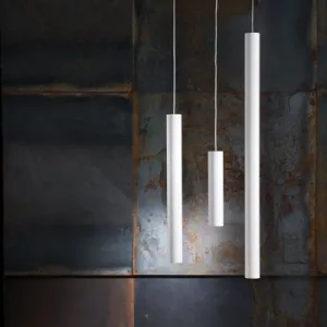 Modern White Or Bronze Tubular Kitchen Pendant