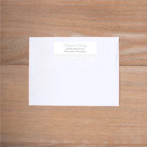 Monogram Block Return (Home) Address Labels