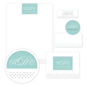 Monogram Block Stationery Set - Large