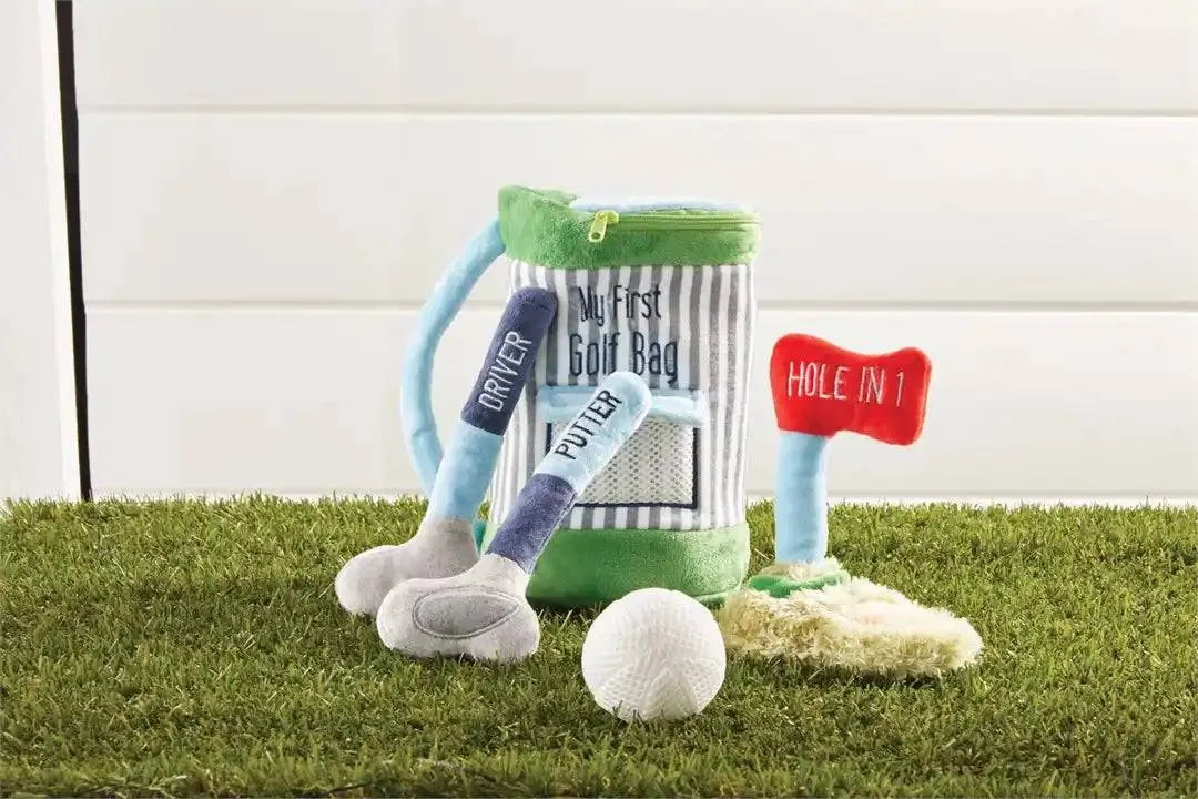 Mud Pie - Golf Bag Plush Toy Set