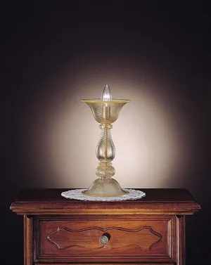 Murano Glass Candlestick Table Light