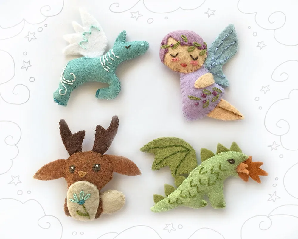 Mythical Creatures Felt Pattern