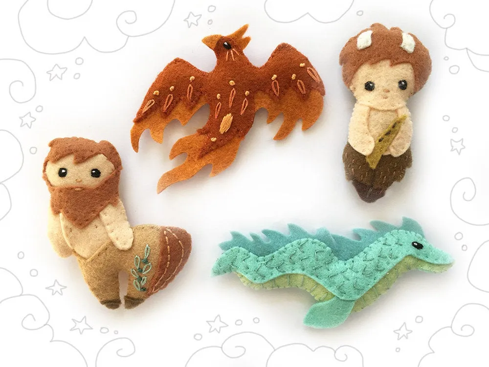 Mythical Creatures Felt Pattern